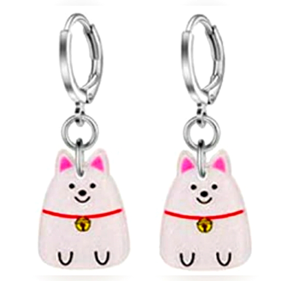 Other - Hypoallergenic Acrylic Dangle Hoop Earrings